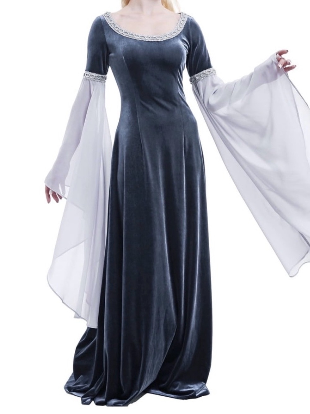 Daizbella Medieval Dress Renaissance Vintage Retro Costume Fairy Elf velvet S